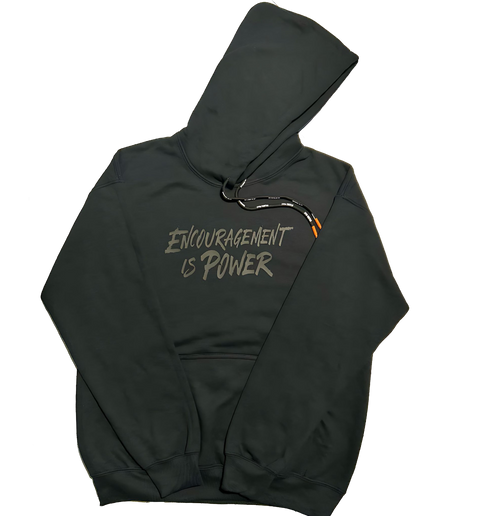 Encouragement Is Power Hoodie 3D Silicone Embossed Letters