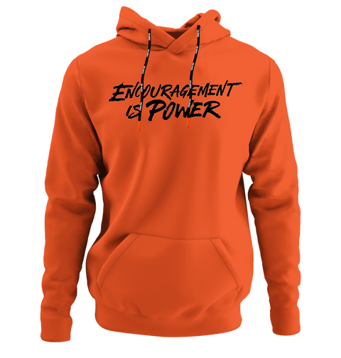Encouragement Is Power Hoodie 3D Silicone Embossed Letters
