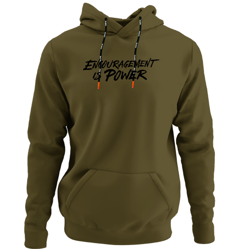 Encouragement Is Power Hoodie 3D Silicone Embossed Letters